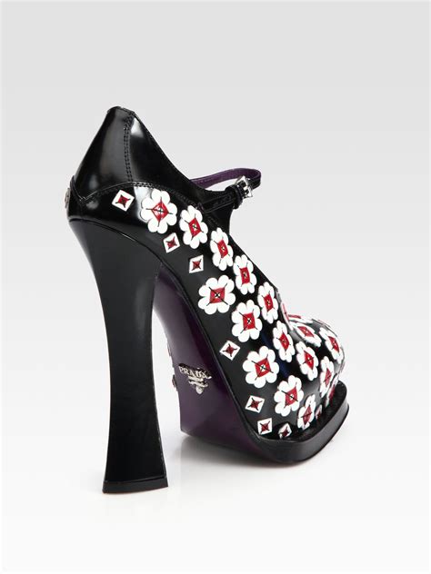 calzature donna prada heels|prada mary jane pumps.